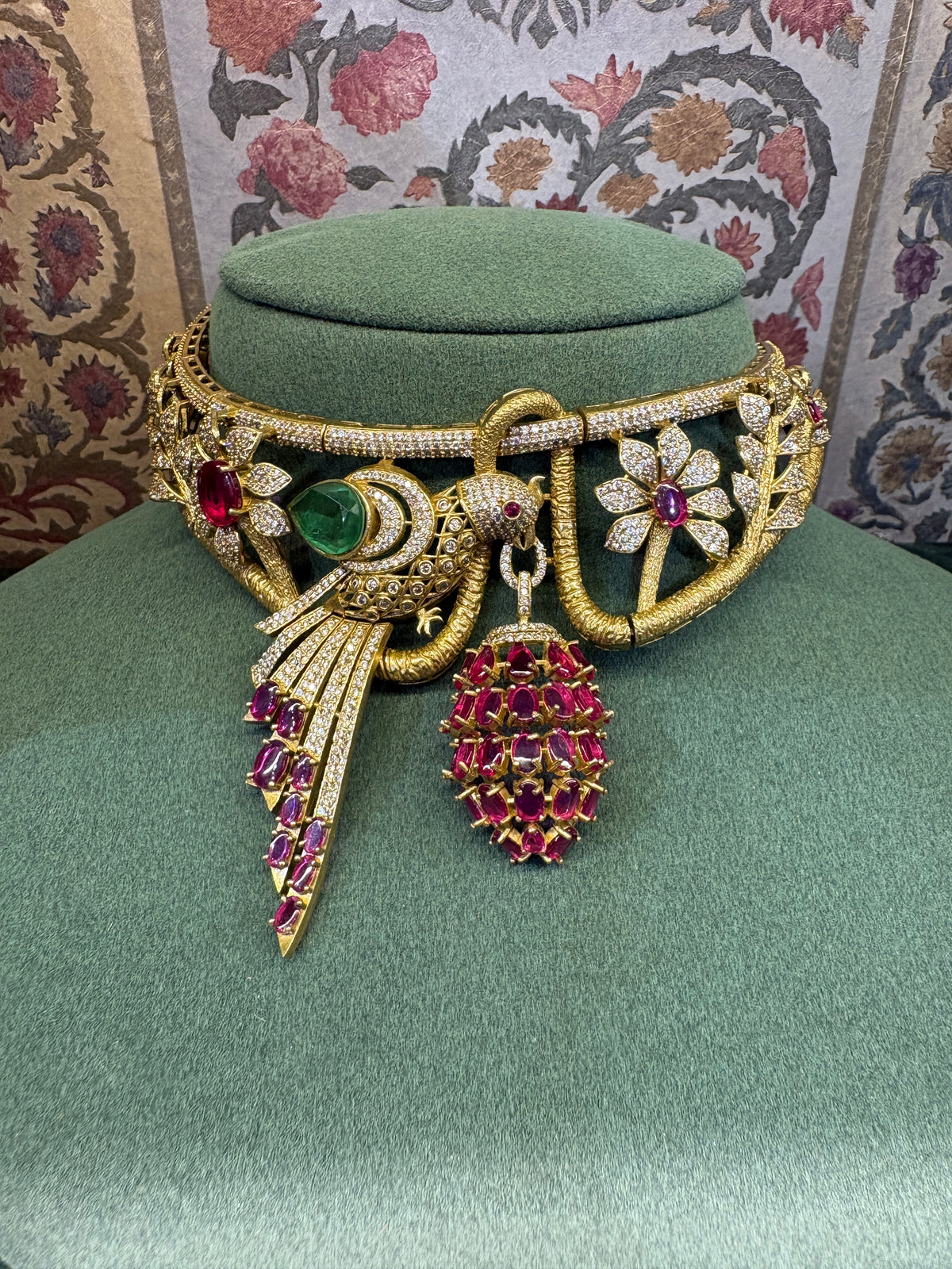 Bird Statement Necklace-RA0544