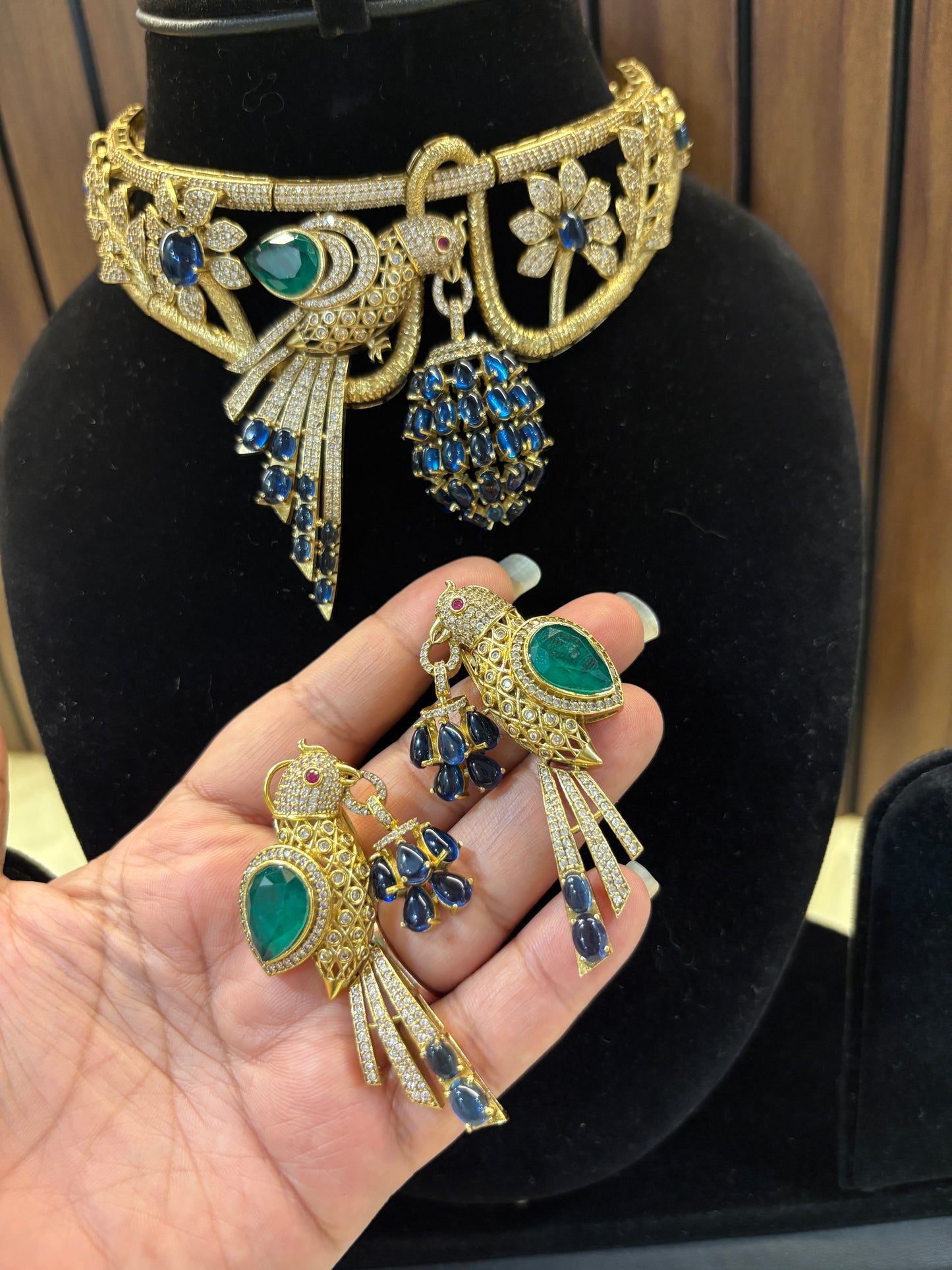 Bird Statement Necklace-RA0544
