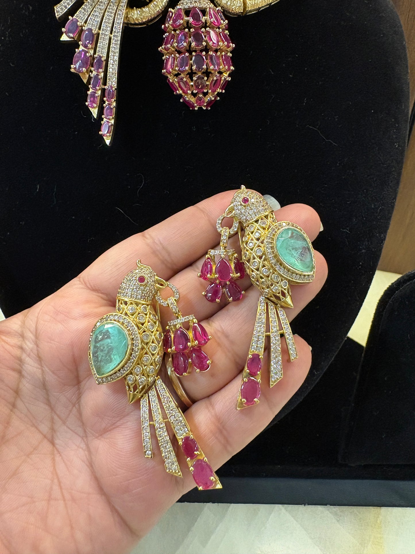 Bird Statement Necklace-RA0544