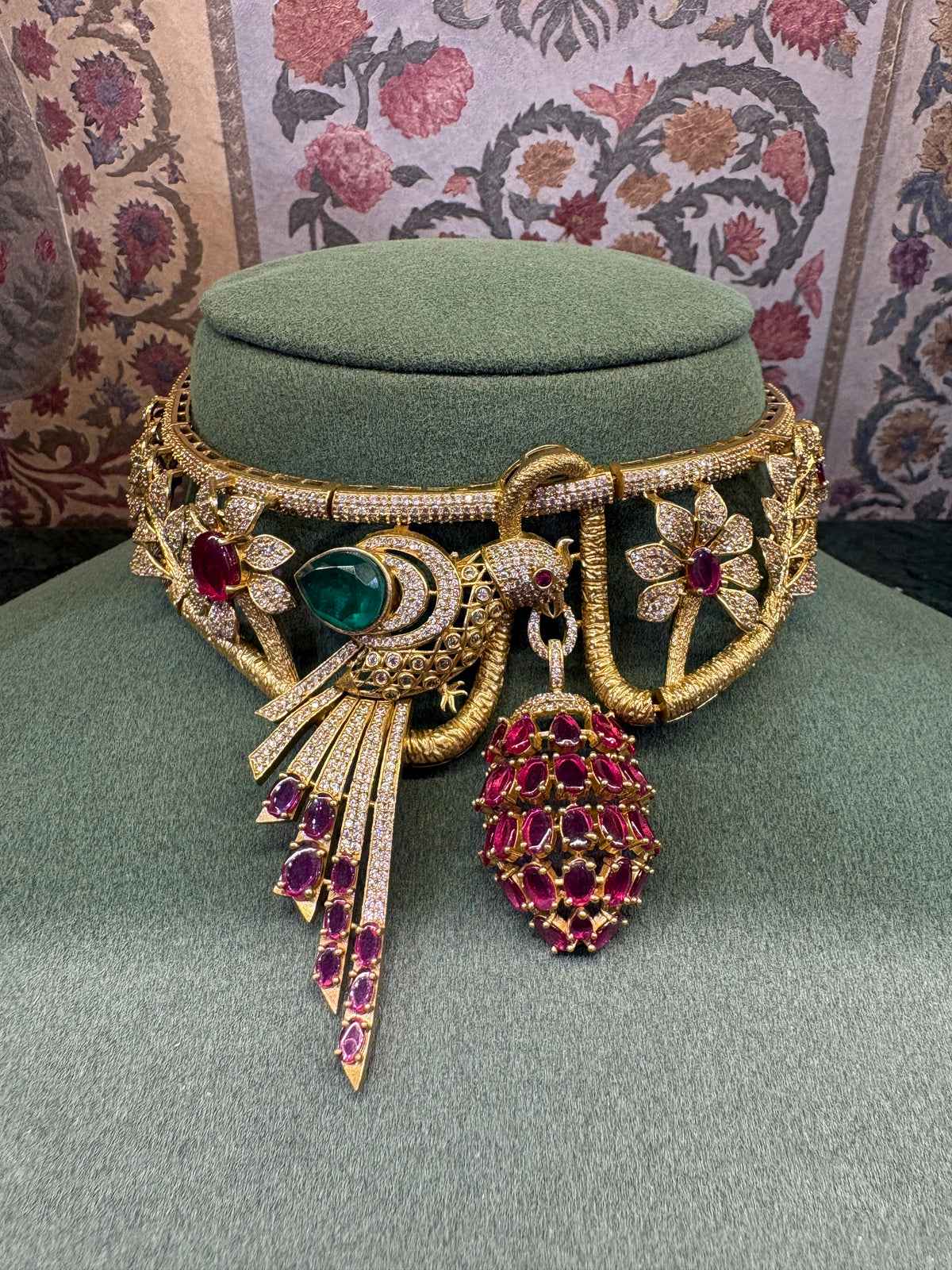 Bird Statement Necklace-RA0544