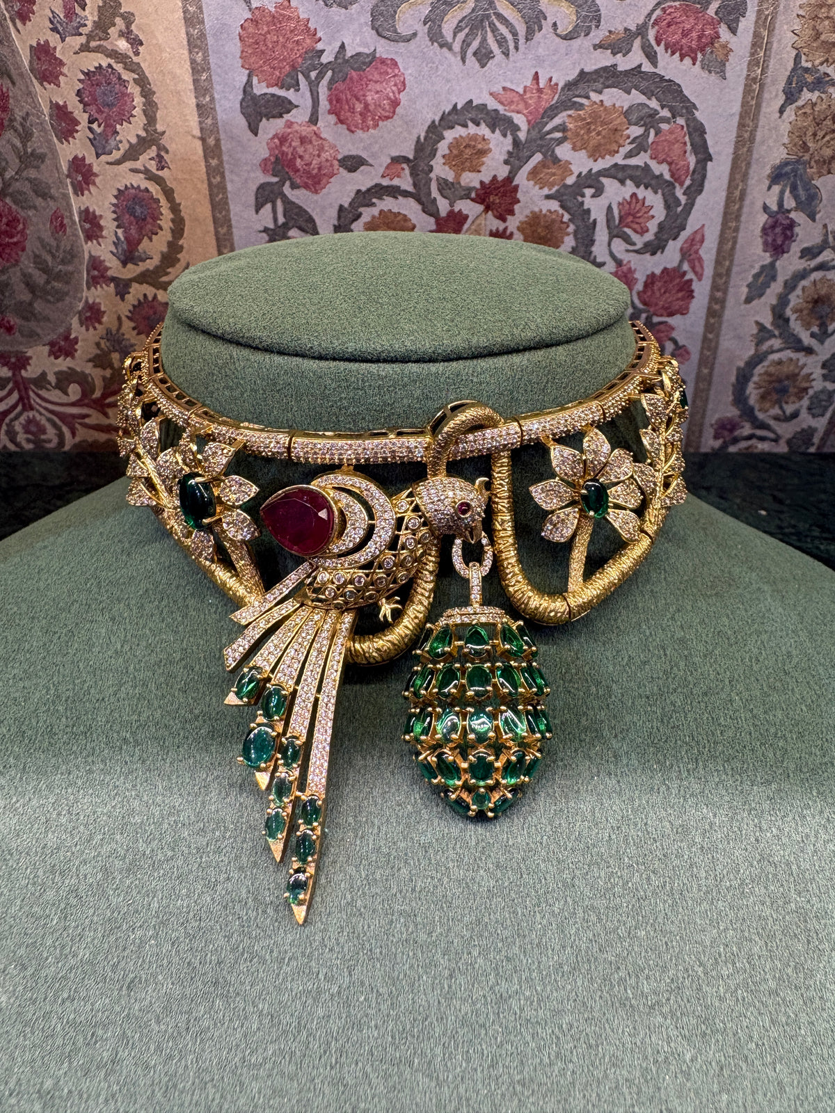 Bird Statement Necklace-RA0544