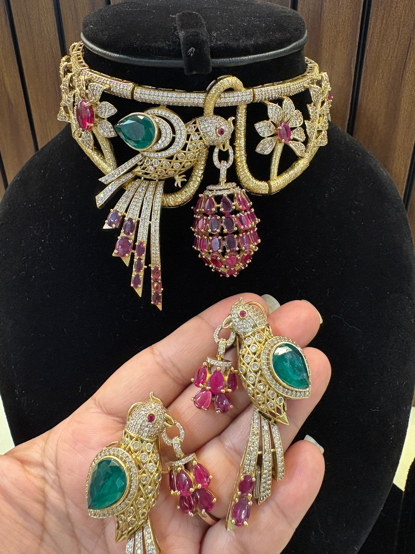 Bird Statement Necklace-RA0544