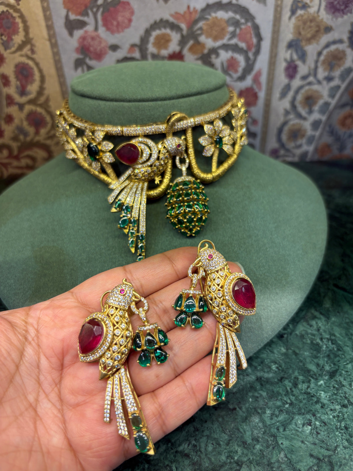 Bird Statement Necklace-RA0544