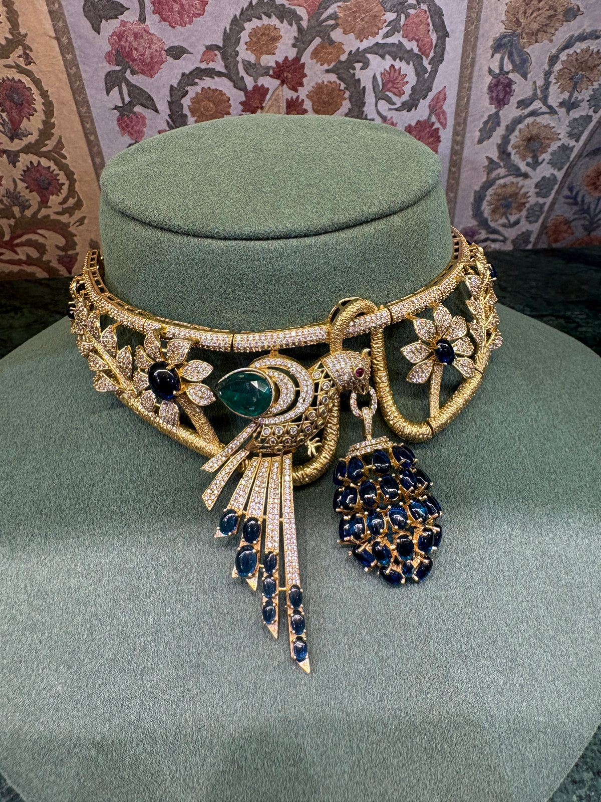 Bird Statement Necklace-RA0544