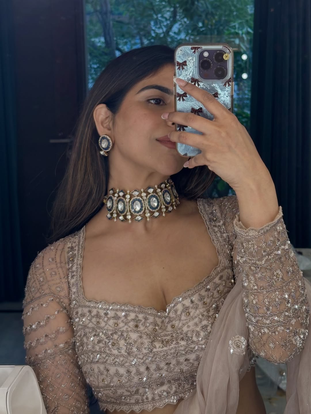 Tyani Kundan Set with Earrings