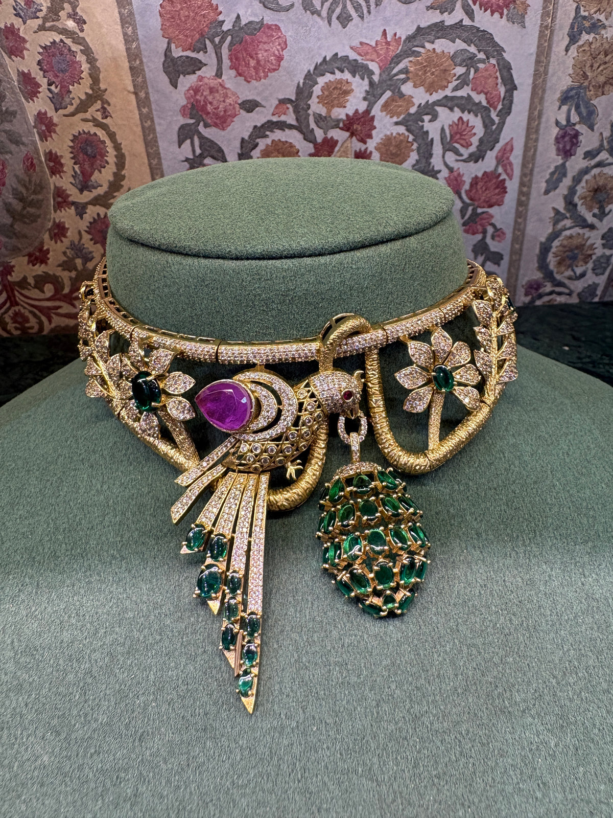 Bird Statement Necklace-RA0544