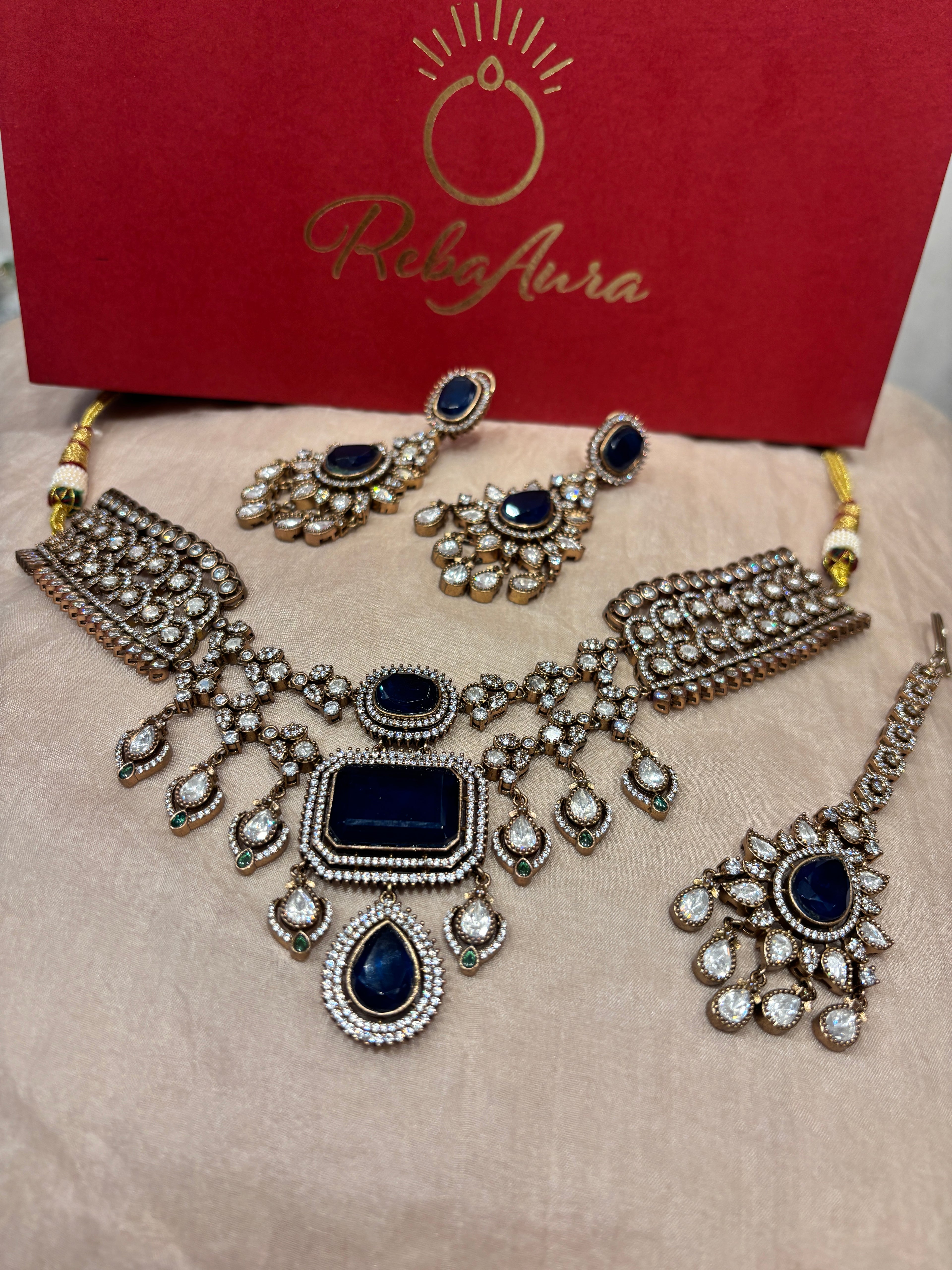 Roohani - 3 Layers Polki necklace