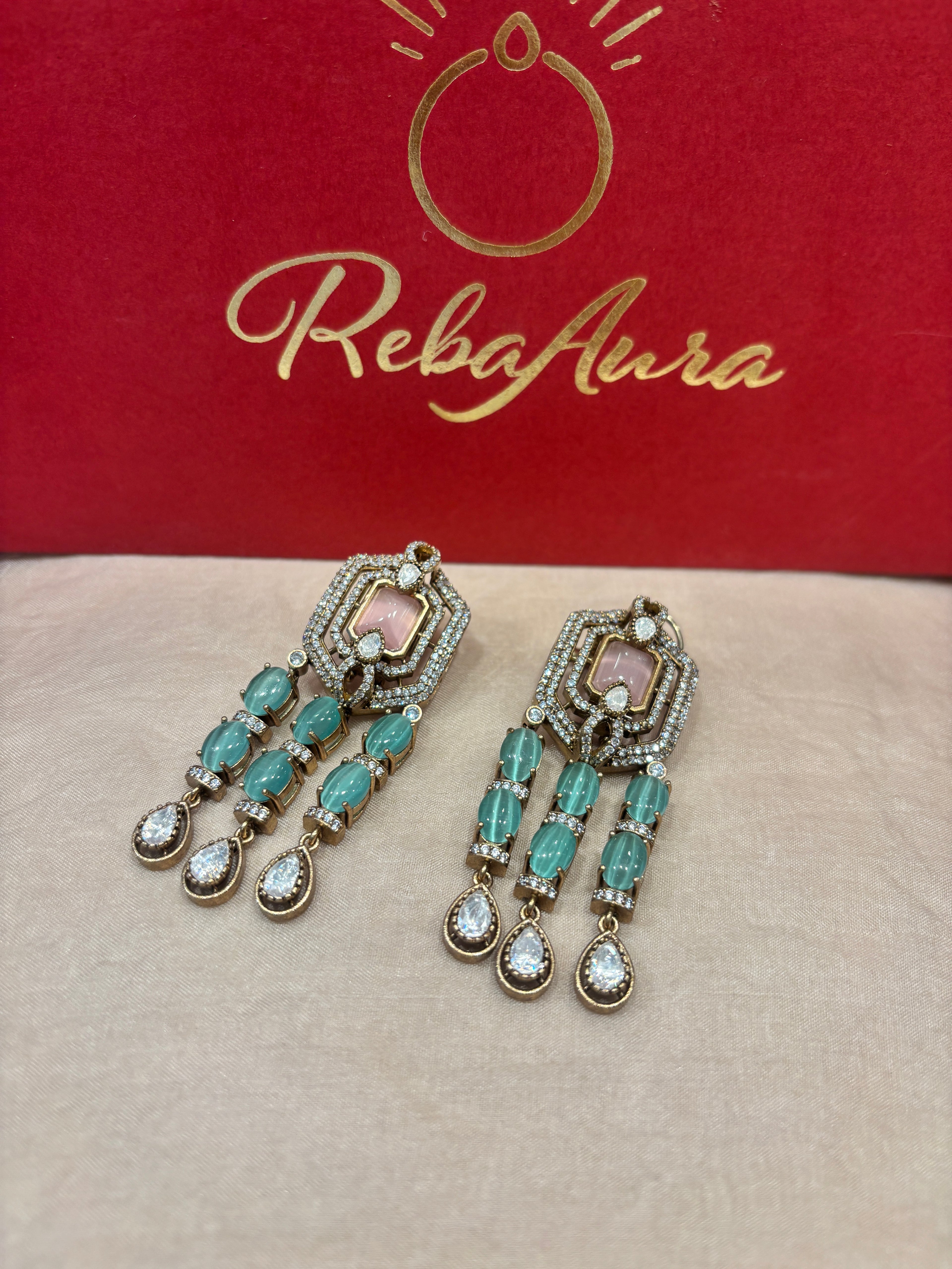 3-line moissanite necklace Set